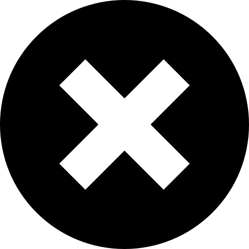 Close cross symbol in a circle
